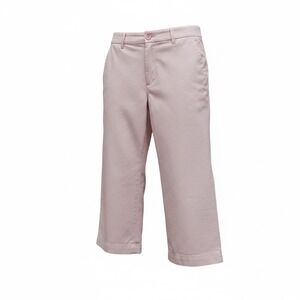 Gap Women Pink Capri Pants Flat Front Straight Leg Mid Rise Size 4